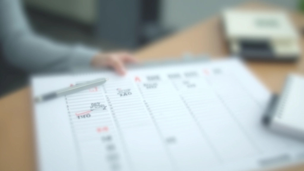 Calendar showing annual leave schedule with marked vacation dates and leave balance tracking system